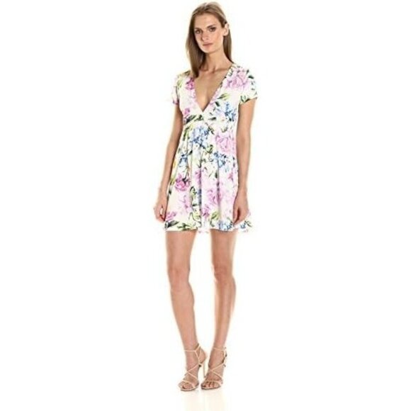 Show Me Your Mumu Women's Ibiza Mini Dress Low cut Large Fits Medium NWT - Picture 1 of 7